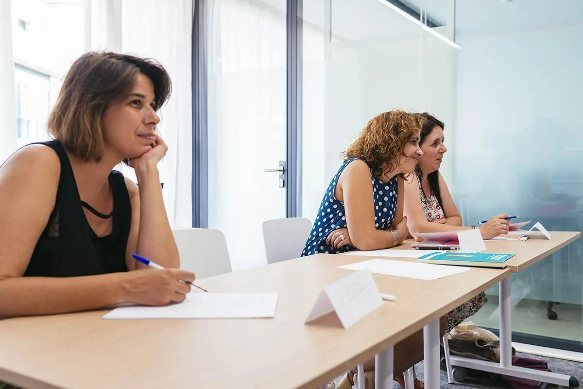 Estudiantes de Utopicus en el programa piloto Bootcamp en Barcelona