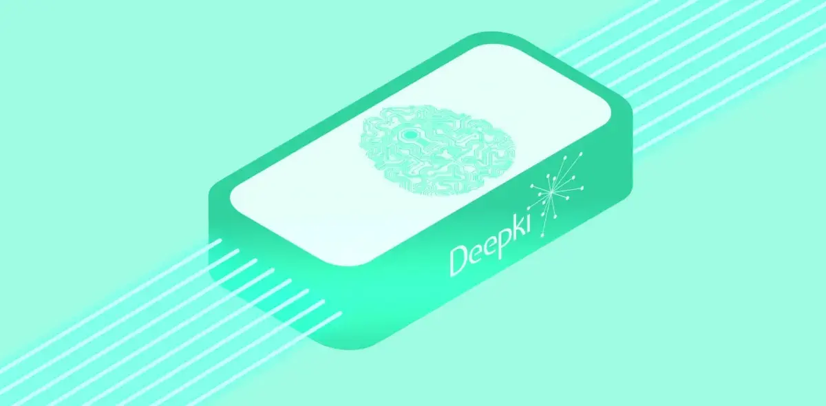 Un rectángulo verde con diseño de circuito impreso en la superficie.