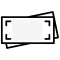 icono de dinero en blanco y negro
